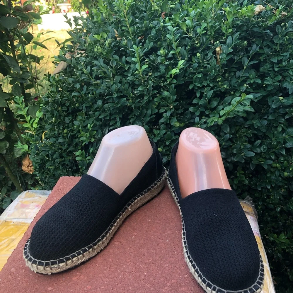 Cole Haan Women’s Black Cloudfeel Espadrille Loafer Suede Shoes Size 6.5B